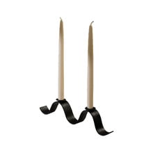 Waved Wrought Iron Candelabra